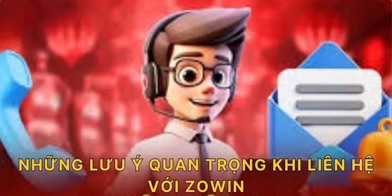 Những lưu ý quan trọng khi liên hệ với ZOWIN 